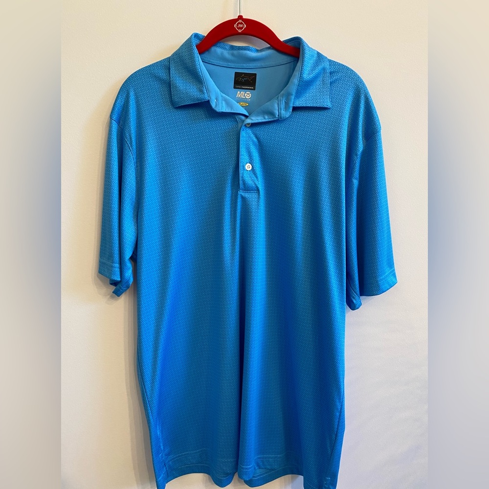Greg Norman Micro Lux golf polo. Men’s large.